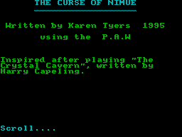 Curse of Nimue, The (1995)(Zenobi Software)